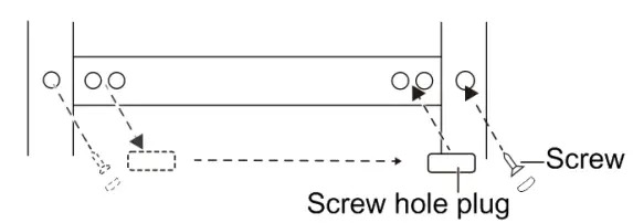 CHiQ Top Mount Refrigerator- screw holes