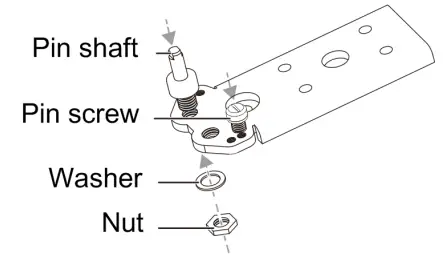CHiQ Top Mount Refrigerator- washer and nut
