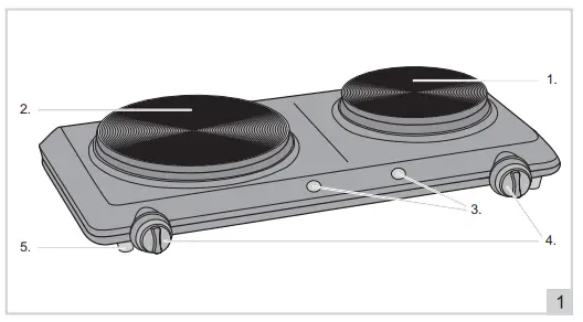 bESTRON AHP250D Double Hob 1
