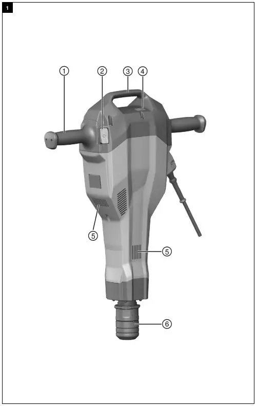 HILTI TE 2000-AVR Cordless Demolition Hammers User Manual - Fig 1
