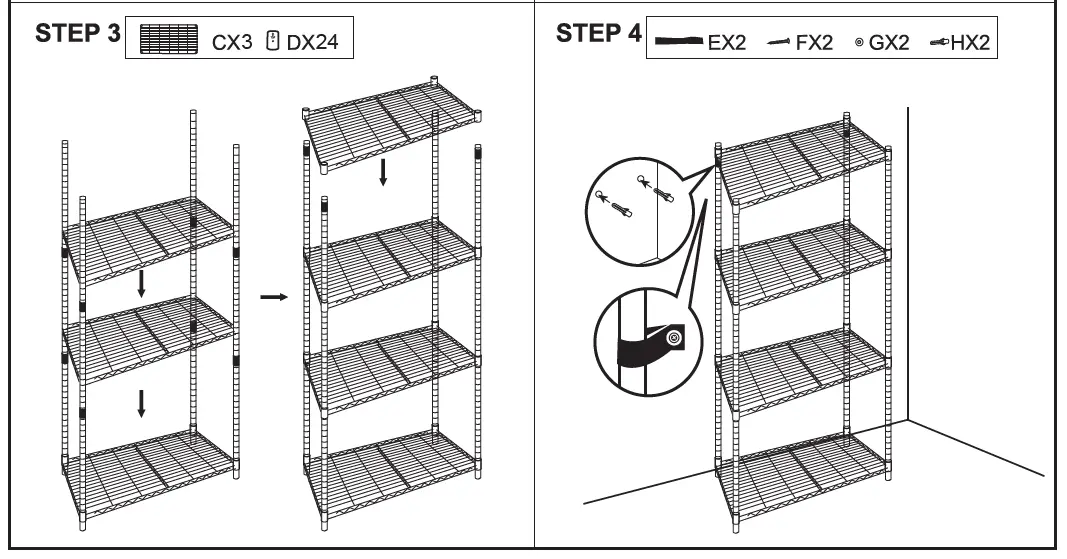 Kmart-43150977-Large-4-Tier-Black-Shelving-Set-fig-3