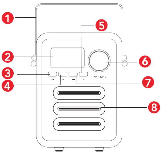 KNZ Retro 2 Wireless Speaker and Radio - 13