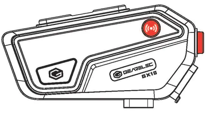GEARELEC GX10 Helmet Bluetooth Intercom System - parts 3