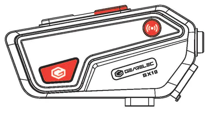 GEARELEC GX10 Helmet Bluetooth Intercom System - parts 5