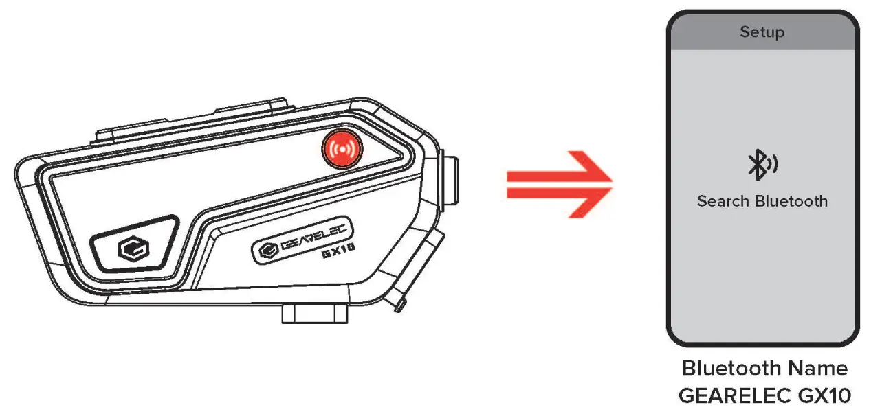 GEARELEC GX10 Helmet Bluetooth Intercom System - parts 6