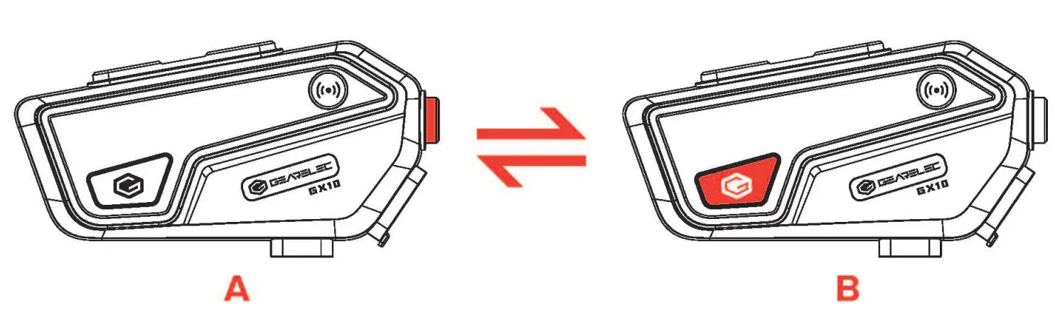 GEARELEC GX10 Helmet Bluetooth Intercom System - parts 7