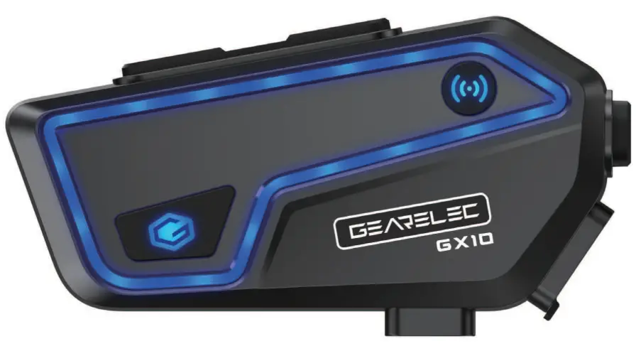 GEARELEC GX10 Helmet Bluetooth Intercom System