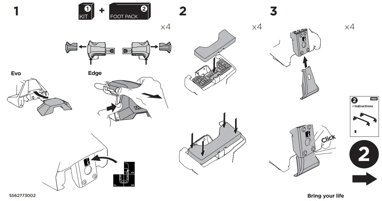 THULE Kit 145343 BMW 2 Series Active Tourer-fig1