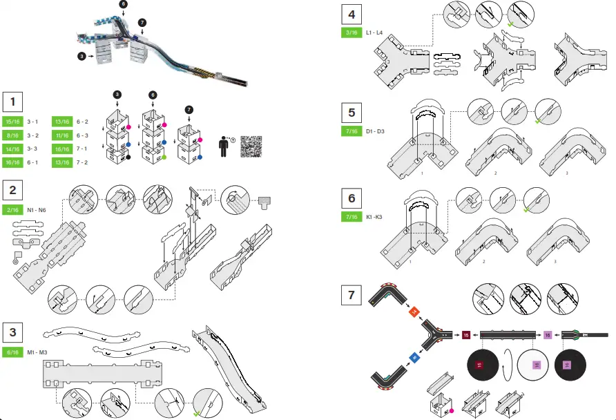 MARBLE RACETRAX 869027 Race Track Starter Set - 5