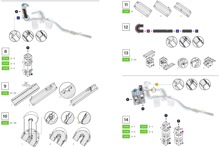 MARBLE RACETRAX 869027 Race Track Starter Set - 6
