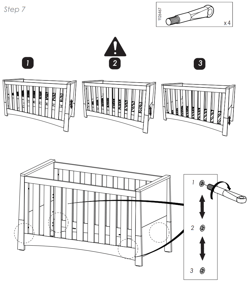 CuddleCo Isla Cot Bed - fig 5