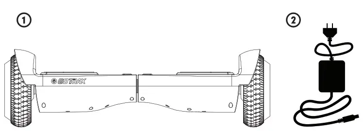 GOTRAX DRIFT Pro Smart Hoverboard - unpack