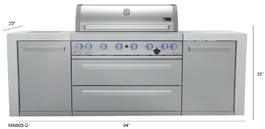 Mont Alpi MAi-805-D Series BBQ Deluxe Grills 1