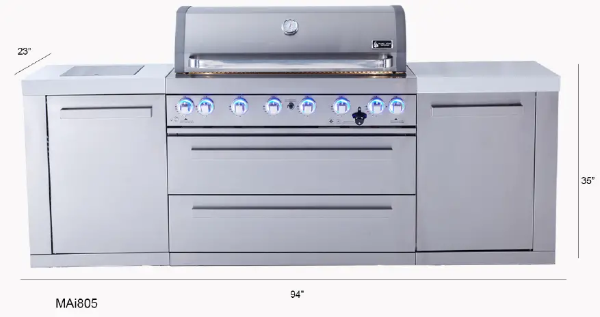 Mont Alpi MAi-805-D Series BBQ Deluxe Grills 4