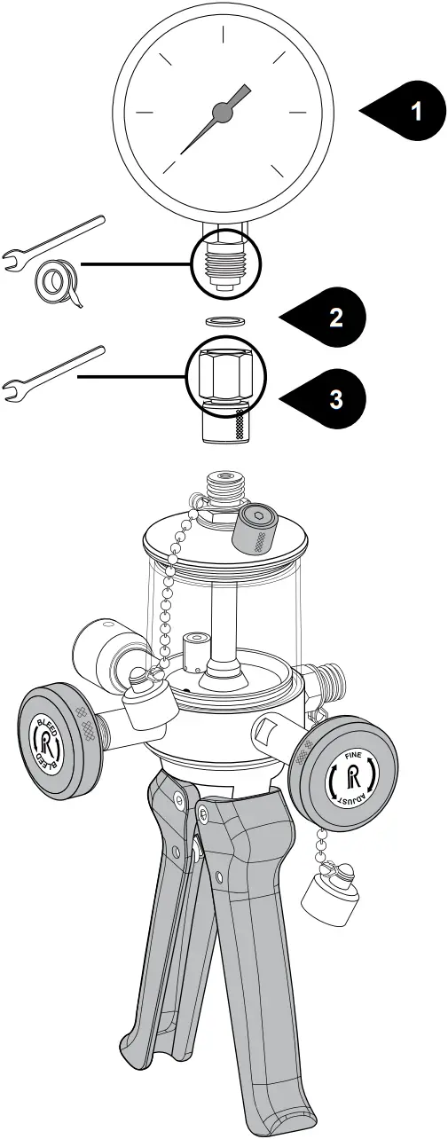 Ralston QTHP - Male BSPP Reference Gauge