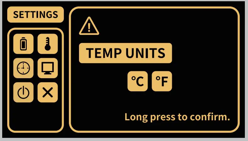 Temperature Unit Configuration