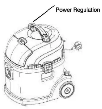 Electrolux Z 930 Flexio Power Wet and Dry Vacuum Cleaner - Power Regulation