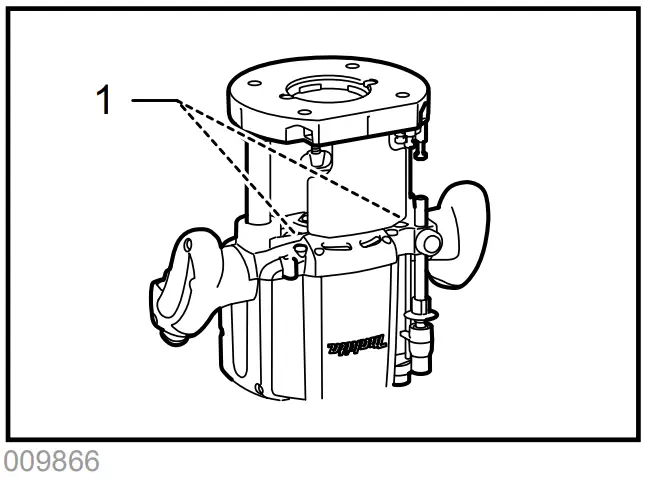 makita RP1800 Router - Lighting