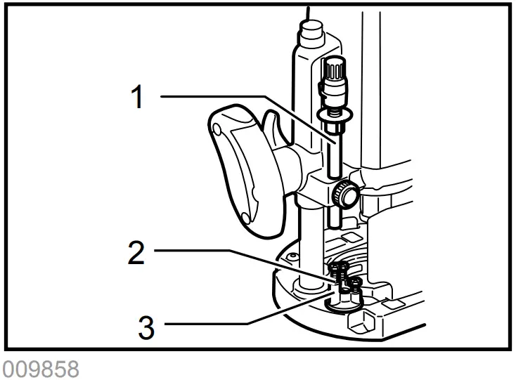 makita RP1800 Router - Stopper block
