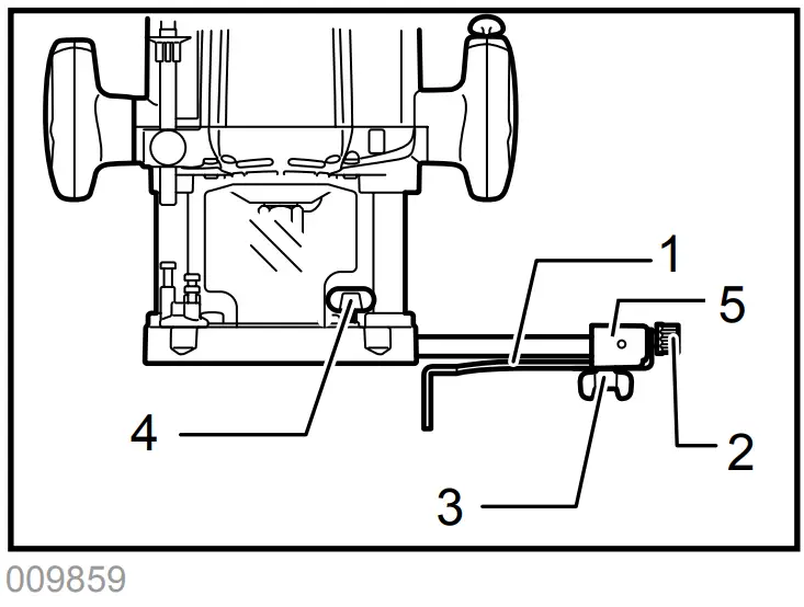 makita RP1800 Router - Straight guide