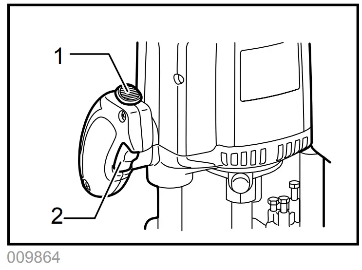 makita RP1800 Router - Switch action