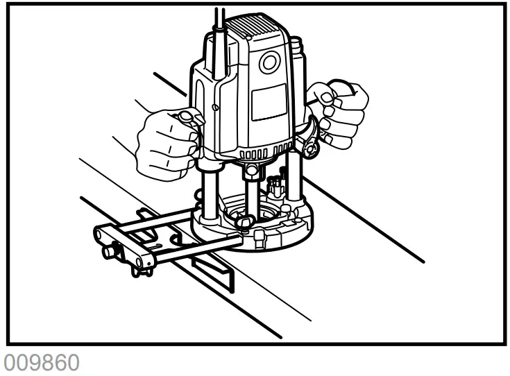 makita RP1800 Router - clamping screw