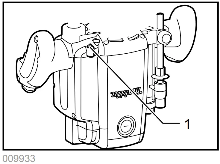 makita RP1800 Router - motor bracket 1
