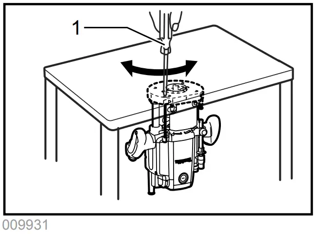 makita RP1800 Router - motor bracket 2