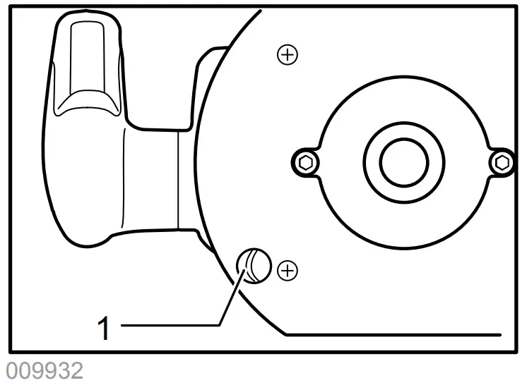 makita RP1800 Router - motor bracket