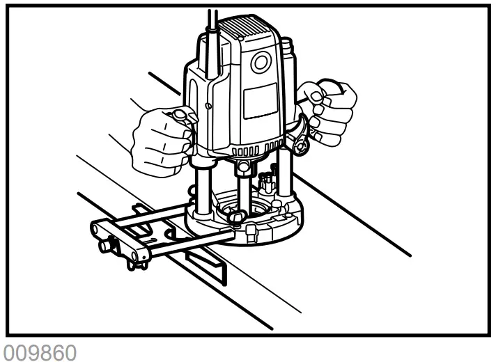 makita RP1800 Router - operation