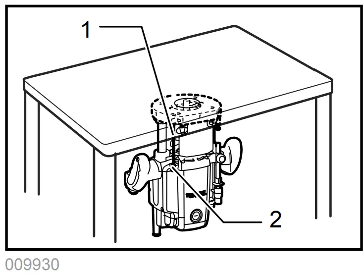 makita RP1800 Router - vacuum cleaner 1