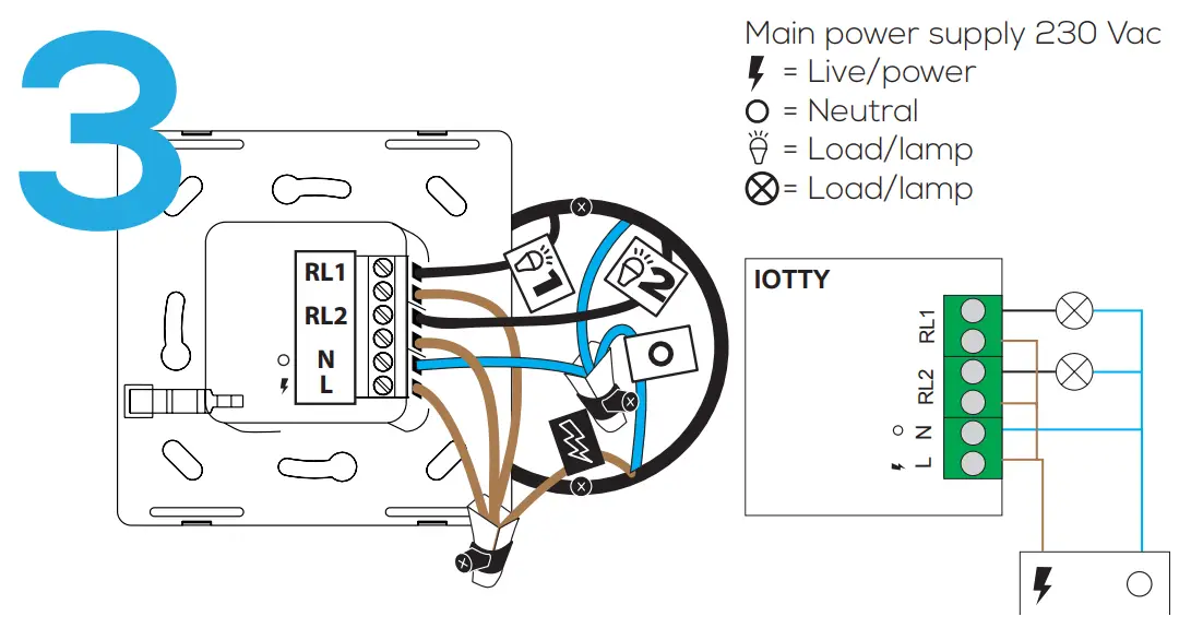 iotty E2PLUS WiFi Connected Smart Switch - steps2