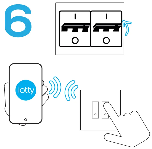 iotty E2PLUS WiFi Connected Smart Switch - steps5