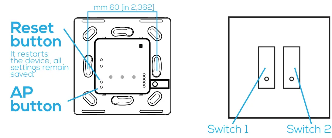 iotty E2PLUS WiFi Connected Smart Switch