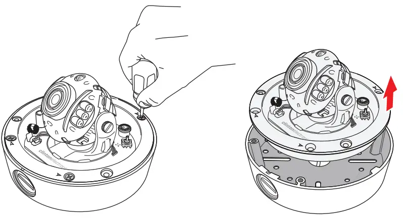 Clinton Electronics VX IR Series Vandal X Outdoor Dome Camera - DISASSEMBLE1