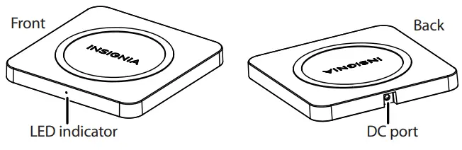 INSIGNIA NS-MWPC15K 15 Watt Qi Charging Pad-