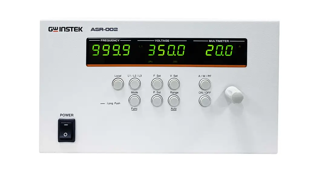 Gwinstek Three Phase Power Controller Asr-002 User Manual Gwinstek Three Phase Power Controller Asr-002 User Manual