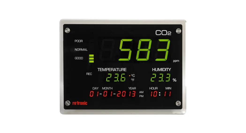 Rotronic 1434017 Co2-display Carbon Dioxide Detector Instruction Manual Rotronic 1434017 Co2-display Carbon Dioxide Detector Instruction Manual