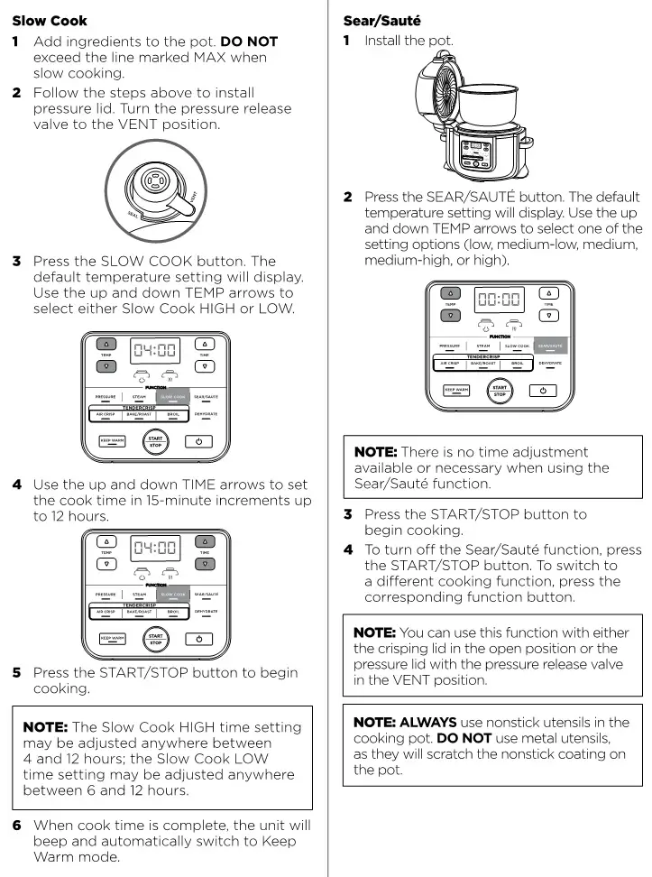 Ninja OP300 Foodi Tendercrisp Pressure Cooker - Slow Cook