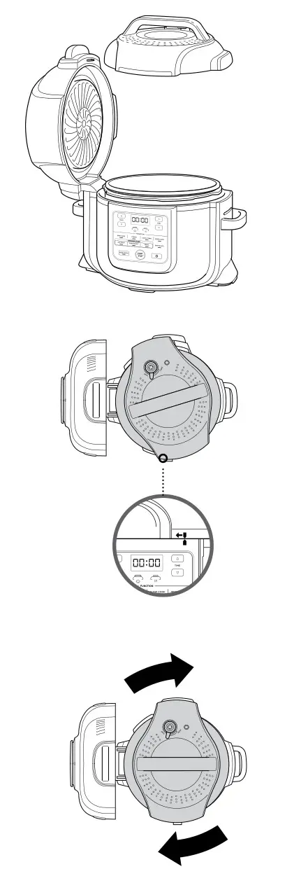Ninja OP300 Foodi Tendercrisp Pressure Cooker - THE PRESSURE LID