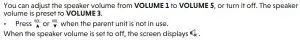 FIG 11 Adjust the speaker volume for parent unit