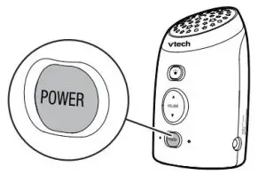 FIG 7 Power on or off the baby unit