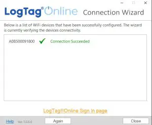 LogTag Utred30-WiFi Vaccine Monitoring Data -Once the Wizard