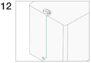 samsara AG24 Asset IoT Gateway - Run cable to 7-way. Fasten to trailer with zip ties.