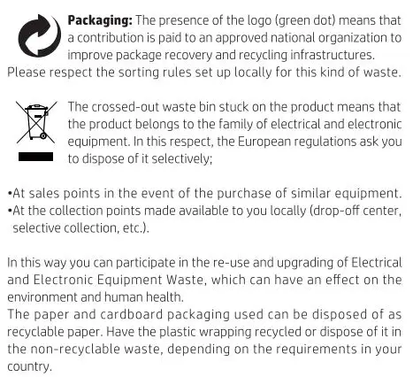 hp IMP2000 Pro DLP Projector User Manual - FCC Compliance Statement