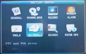 Mobile Video Computing Solutions MRA29 Mobile Digital Video - setup menu 1