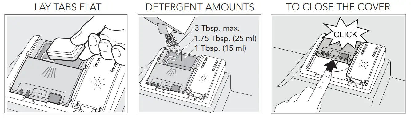 BOSCH SHP88P Dishwasher - ADD DETERGENT