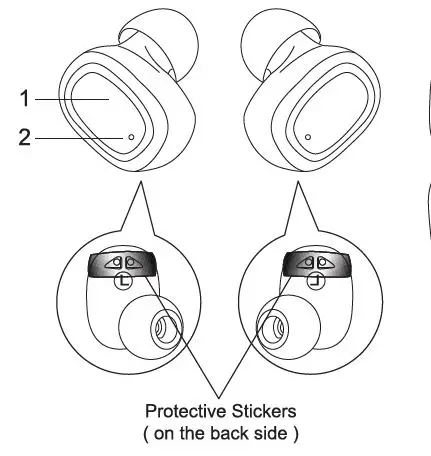 BASS JAXX EP-0653 Slim Fit True Wireless Earbuds fig1