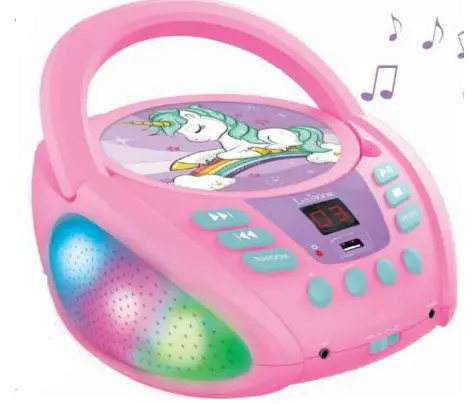 LEXIBOOK RCD190UNI Bluetooth CD Player with Lights image