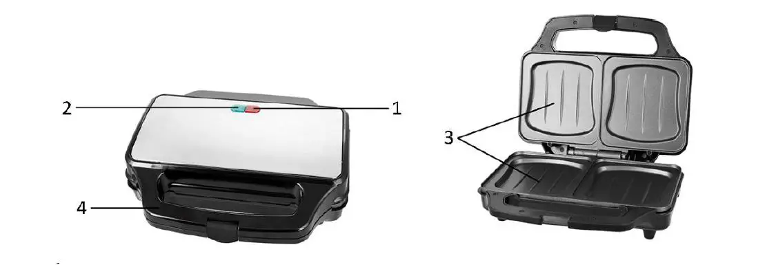 emerio ST-109562.15 XXL Sandwich Toaster-1